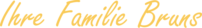 ihre familie bruns schriftzug